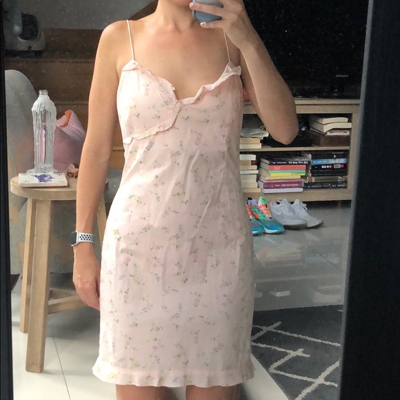 Ralph Lauren sz 6 pink floral ruffled dress - Picture 1 of 4